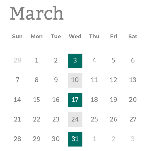Calendar-March